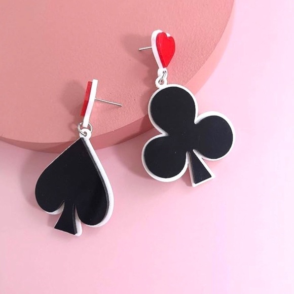 DECK of Playing Cards Poker Adjustable Baseball Cap Hat FREE Matching Earrings - Picture 13 of 15